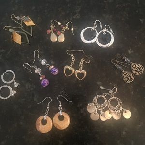 Bundle of pierced earrings